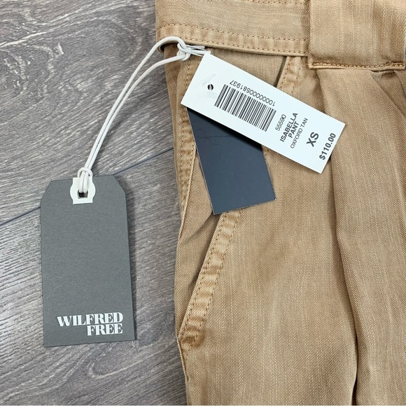 Aritzia Wilfred Free Isabella Pant Straight leg Crop Trousers High Rise Cargo - Picture 12 of 15